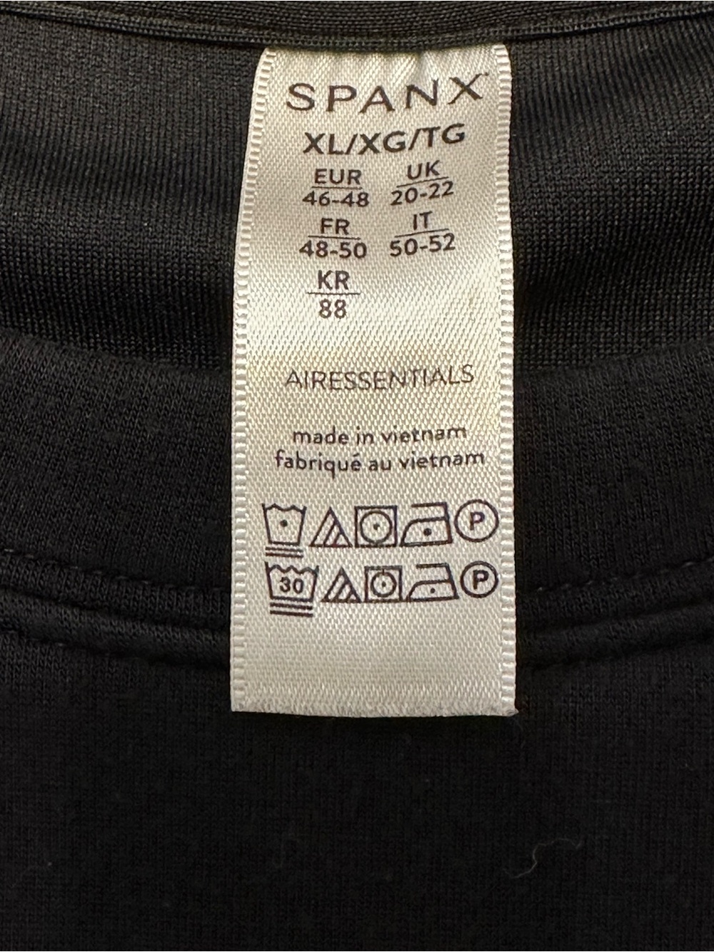 SPANX AirEssentials Black Oversized Pocket Tee Top XL Soft Luxe Lounge - Picture 5 of 9